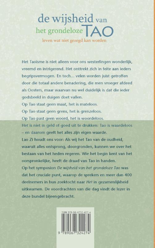 de wijsheid van het grondeloze Tao / Symposionreeks / 30 achterkant