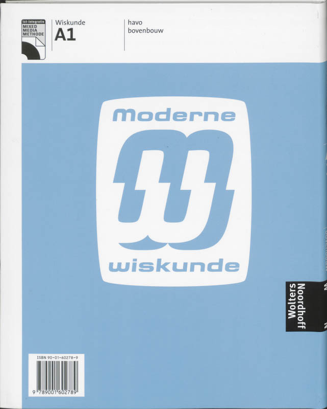 Moderne wiskunde Havo A1 achterkant