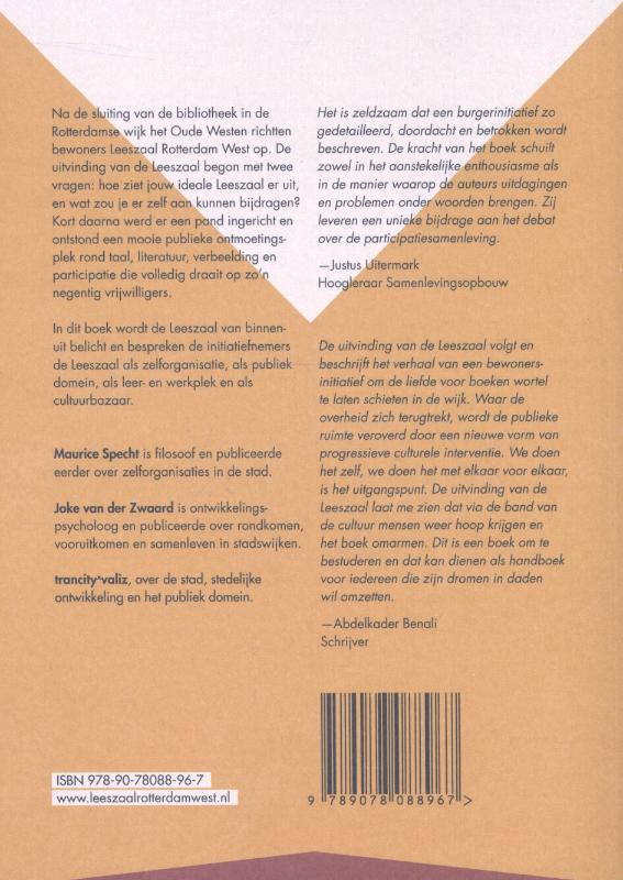 De uitvinding van de leeszaal achterkant