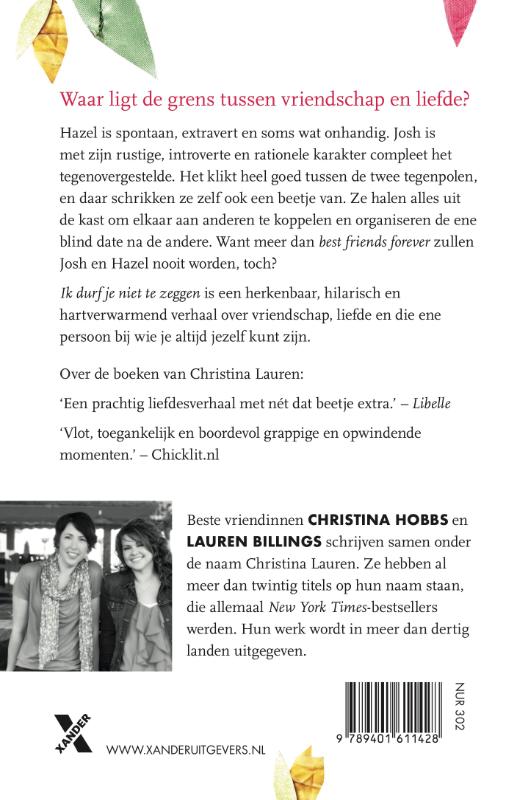 Ik durf je niet te zeggen achterkant