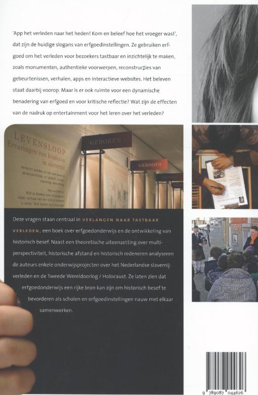 Verlangen naar tastbaar verleden achterkant