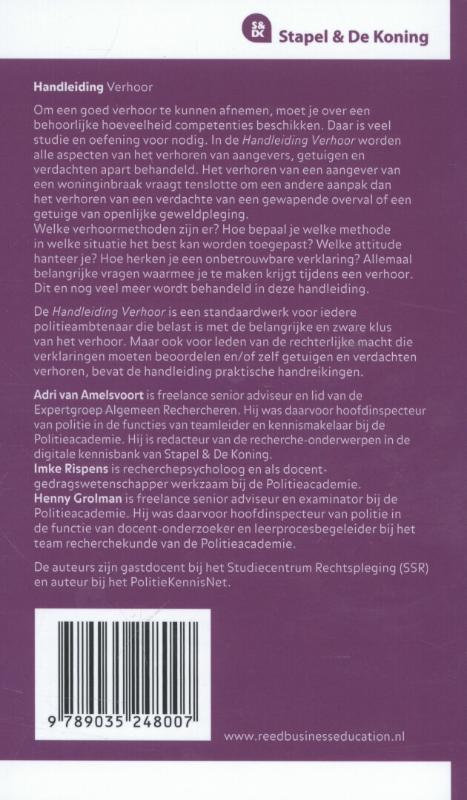 Handleiding verhoor achterkant