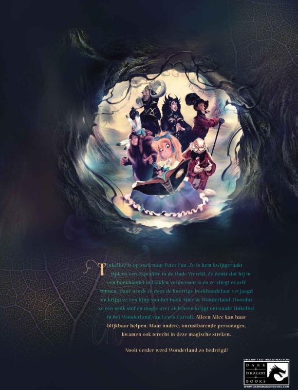 Tinkelbel in wonderland achterkant