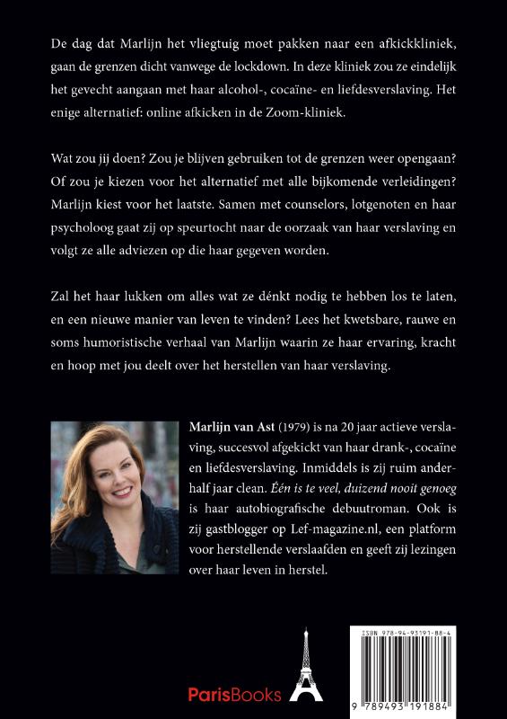 Één is te veel, duizend nooit genoeg achterkant