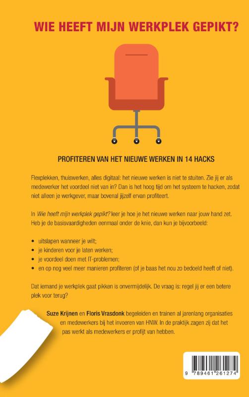 Wie heeft mijn werkplek gepikt? achterkant