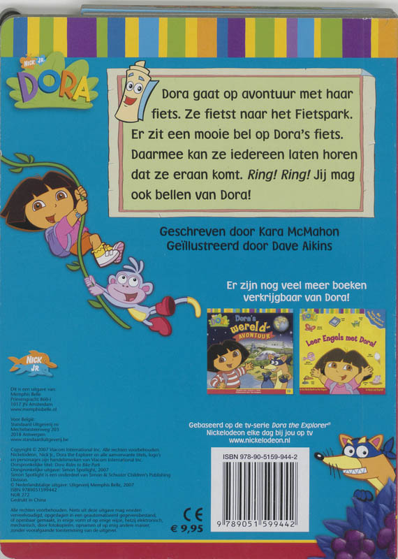 Dora / Dora gaat fietsen / Dora achterkant