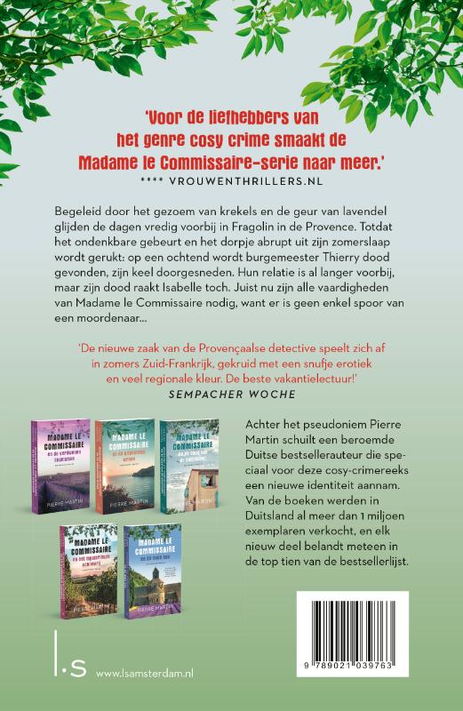 Madame le Commissaire en de dode minnaar / Madame le Commissaire / 6 achterkant