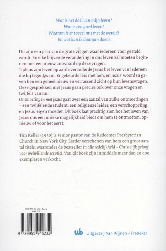 Ontmoetingen met Jezus achterkant