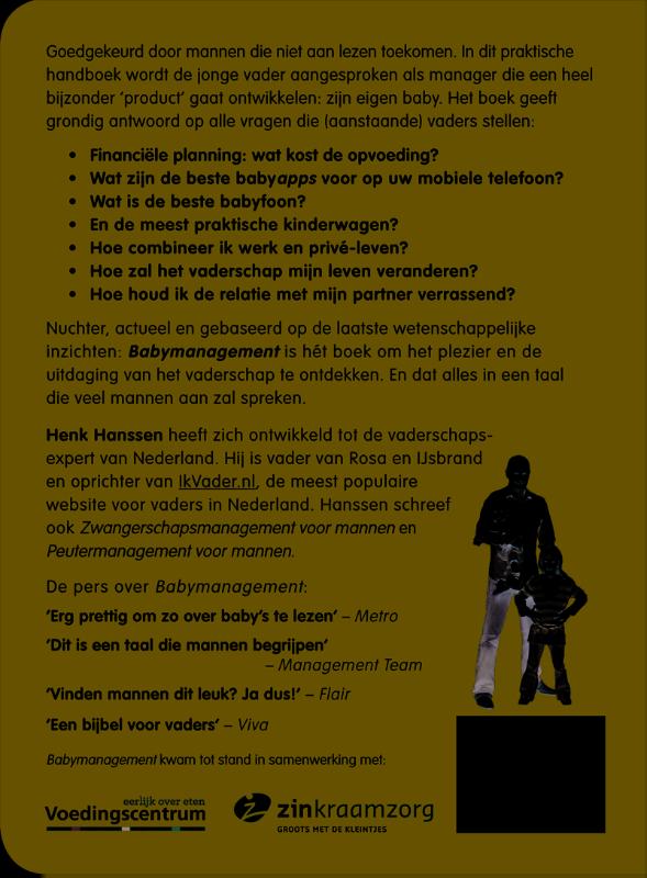 Babymanagement voor mannen achterkant