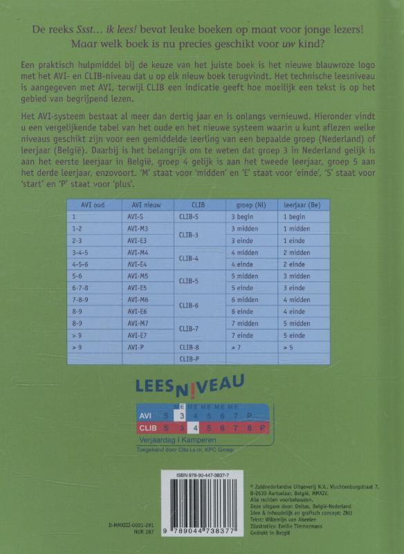 Kamperen in de tuin / Ssst... ik lees! / E3 achterkant