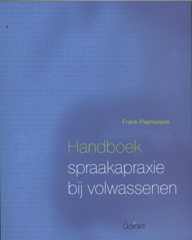 Handboek spraakapraxie bij volwassenen
