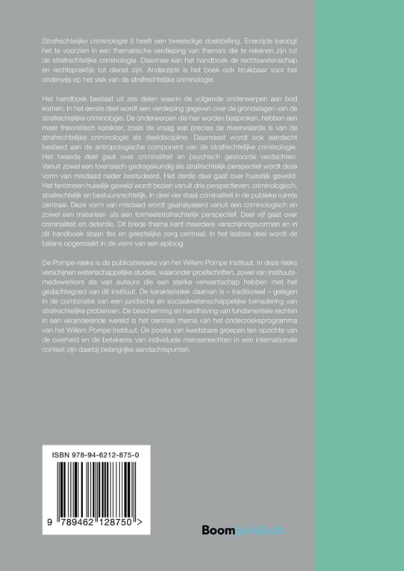 Strafrechtelijke criminologie / II / Pompe-reeks / 106 achterkant