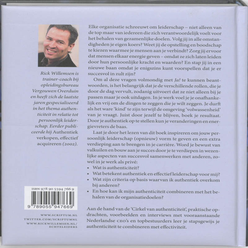 Echte leiders in echte organisaties achterkant