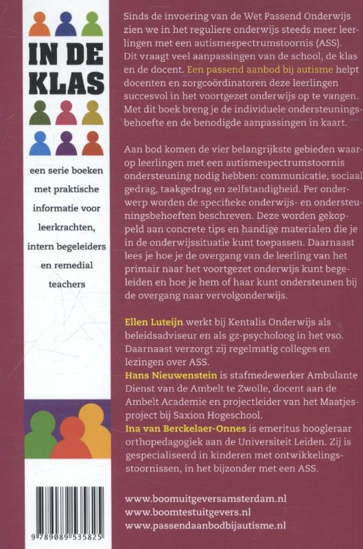 Een passend aanbod bij autisme achterkant