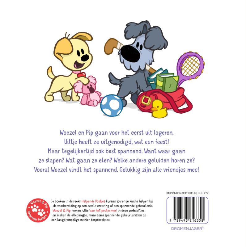 Woezel & Pip - Helpende pootjes 4 -   Uit logeren achterkant