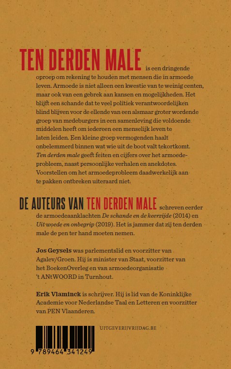 Ten derden male achterkant