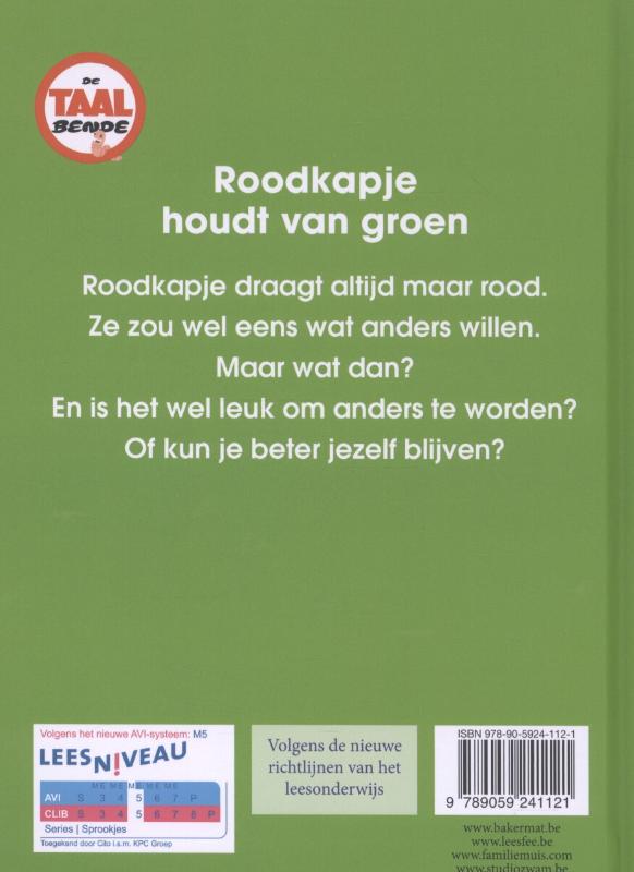 Roodkapje houdt van groen / De Taalbende achterkant