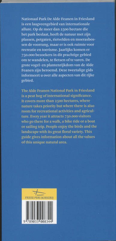 Gids nationaal park Alde Feanen guide achterkant