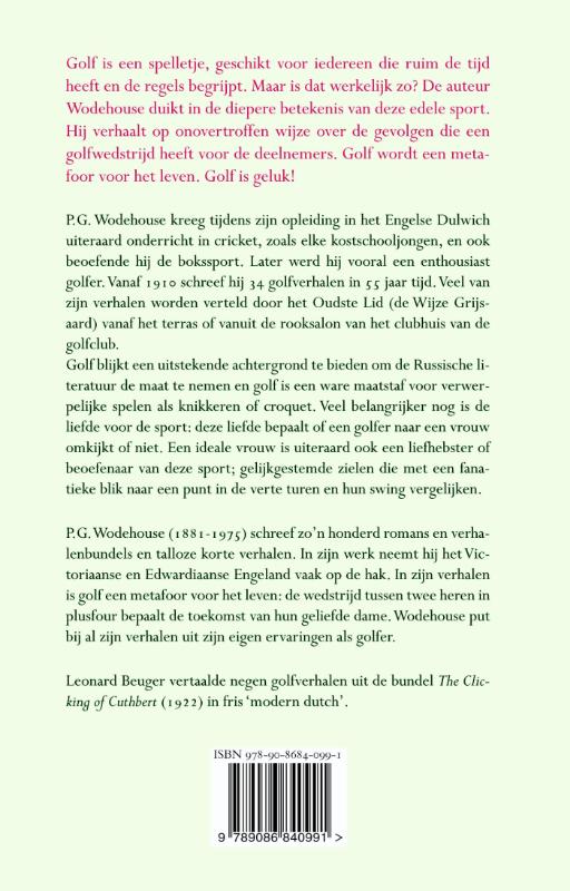 Golf is geluk achterkant