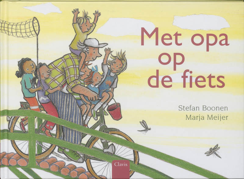 Met opa op de fiets