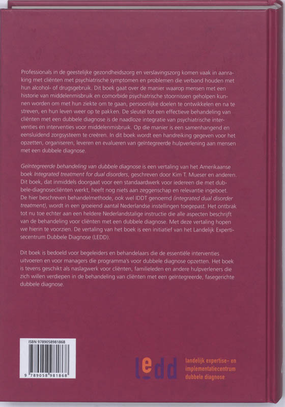 Geintegreerde behandeling van dubbele diagnose achterkant