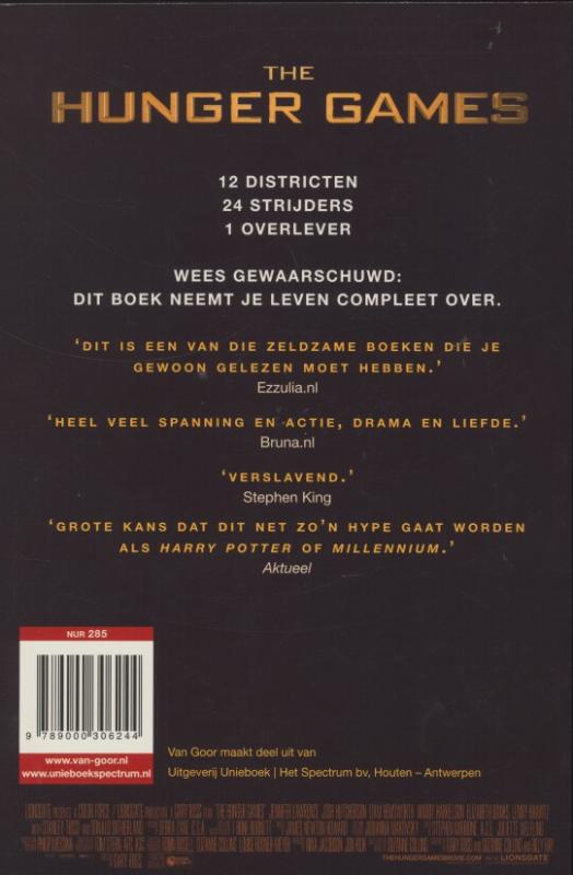 The Hunger Games / The Hunger Games achterkant