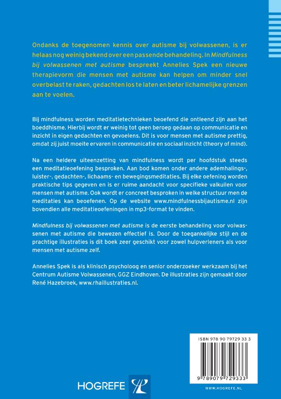 Mindfulness bij volwassenen met autisme achterkant