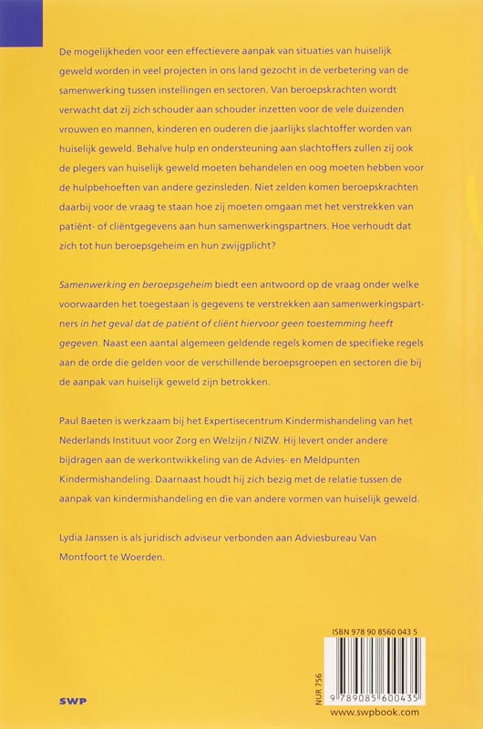 Samenwerking en beroepsgeheim achterkant