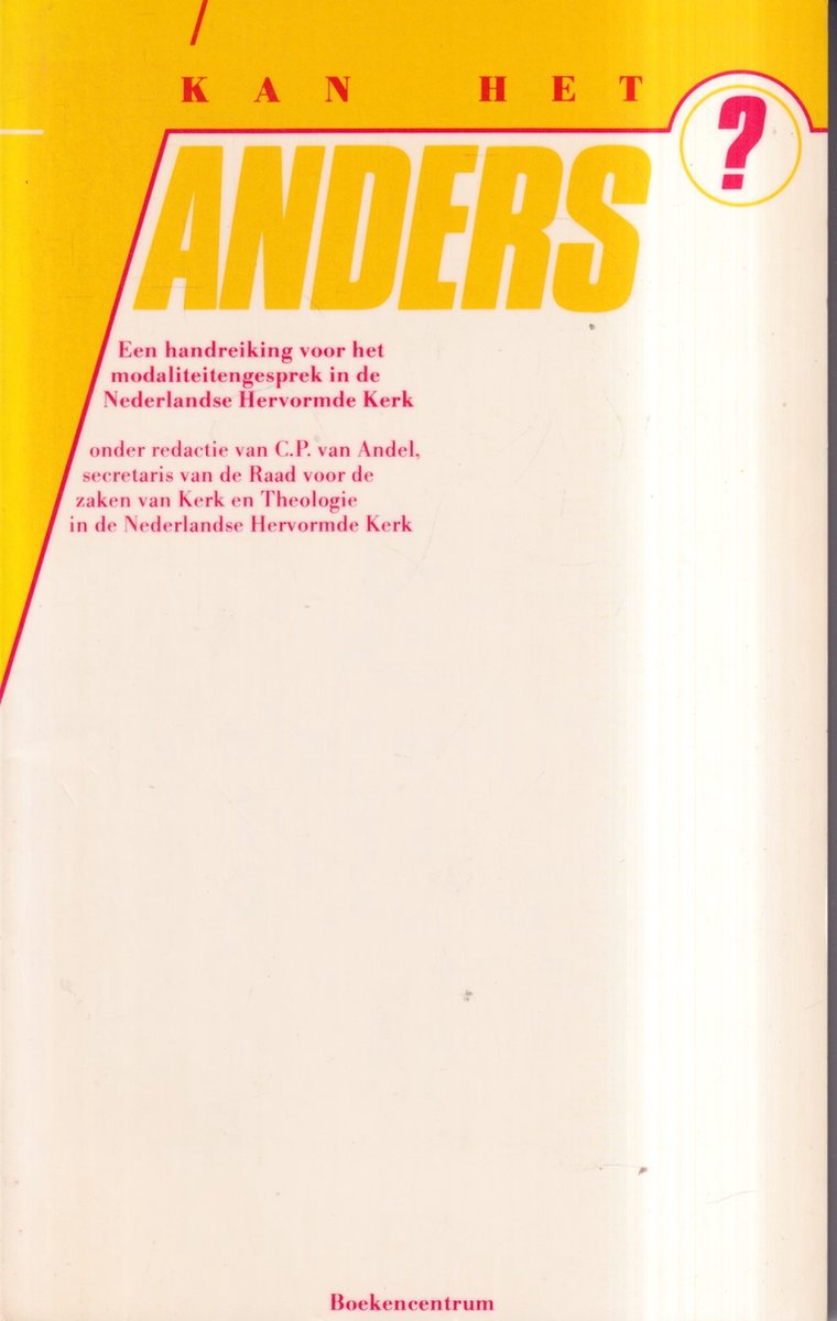 Kan het anders