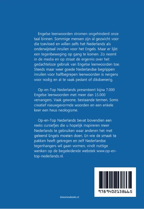 Op-en-top Nederlands achterkant
