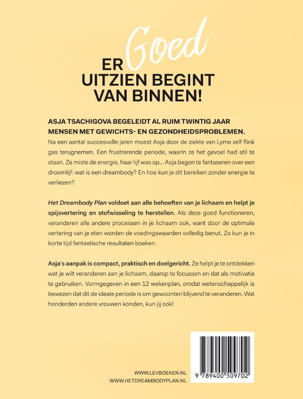 Het Dreambody Plan achterkant
