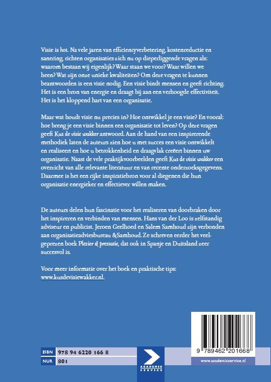 Kus de visie wakker achterkant