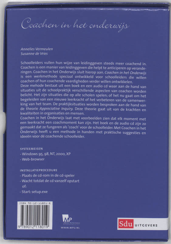 Coachen in het onderwijs + CD-ROM achterkant