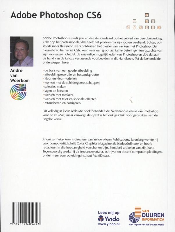 Handboek - Handboek Photoshop CS6 achterkant