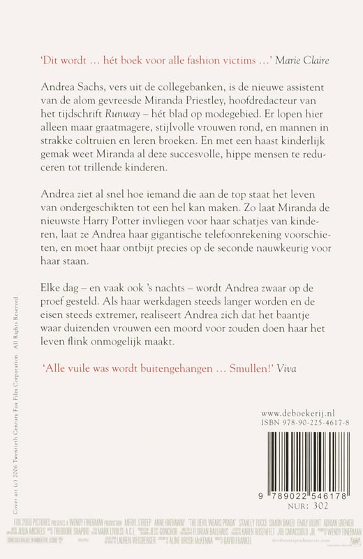 De duivel draagt Prada / Zilver Pockets achterkant