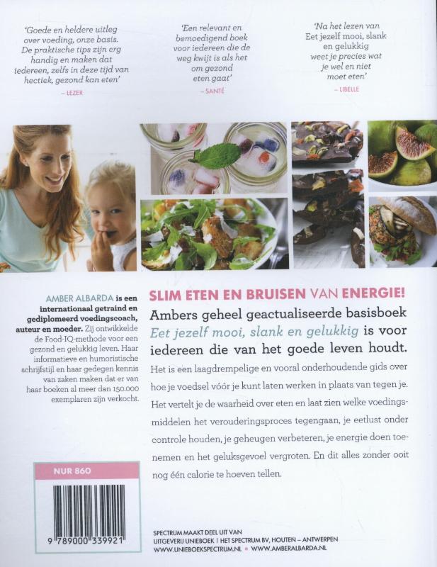 Eet jezelf mooi, slank en gelukkig achterkant