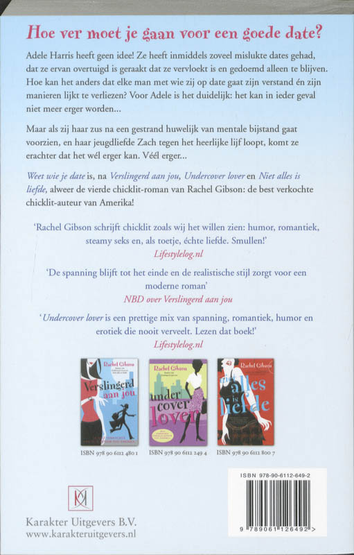 Weet wie je date achterkant