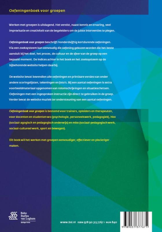 Oefeningenboek voor groepen achterkant