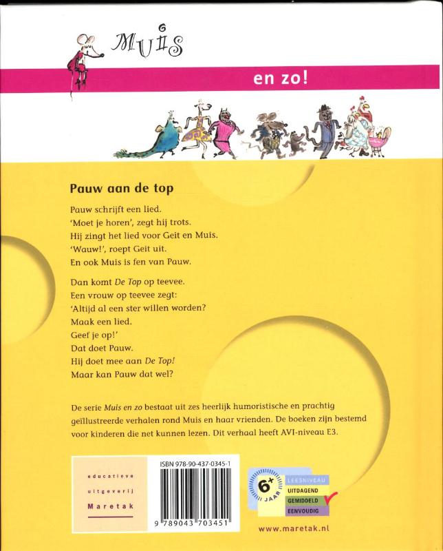 Pauw aan de top / Muis en zo achterkant