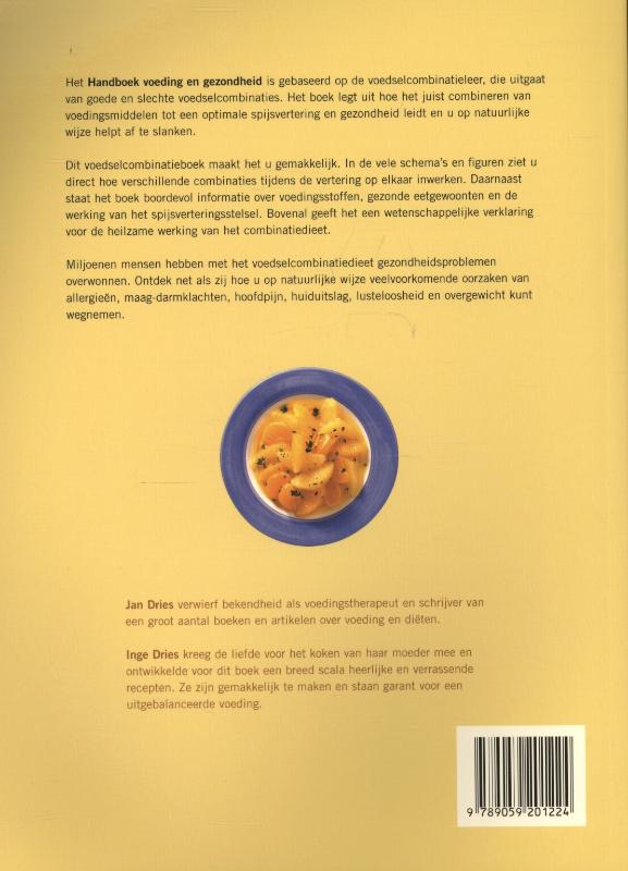 Handboek voeding en gezondheid achterkant