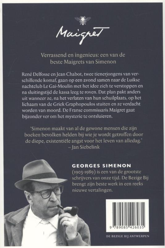 De danseres van Le Gai-Moulin achterkant