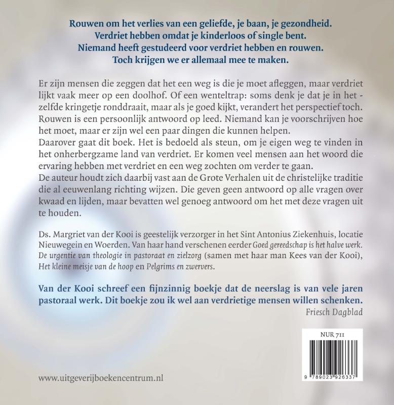 Verdriet is een werkwoord achterkant