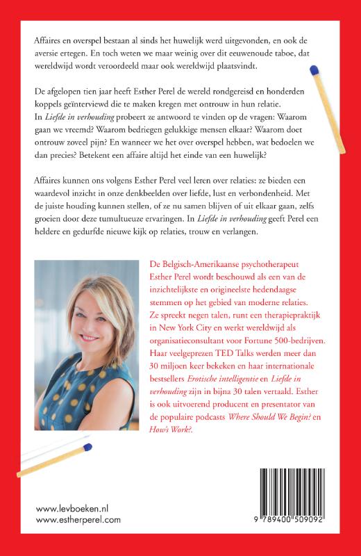 Liefde in verhouding achterkant