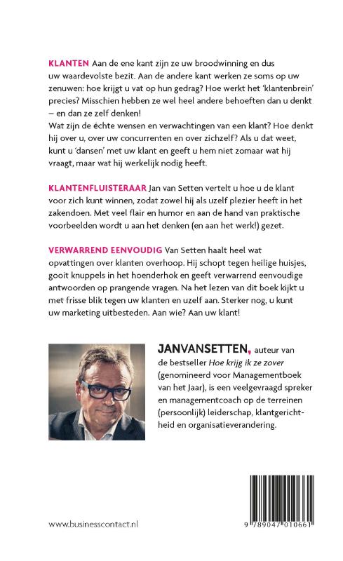 De klantenfluisteraar achterkant