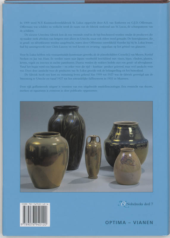 Kunstaardewerkfabriek St. Lukas / Nobelreeks / 7 achterkant