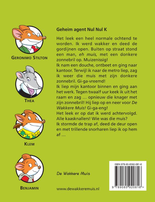 Geheim agent Nul Nul K / Geronimo Stilton / 35 achterkant