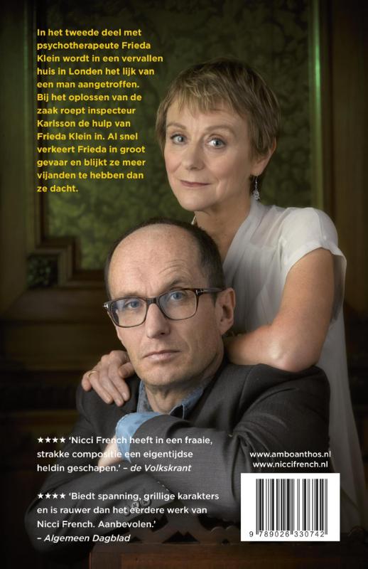 Dinsdag is voorbij / Frieda Klein / 2 achterkant