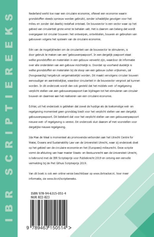 Het gebouwenpaspoort / IBR Scriptiereeks / 5 achterkant