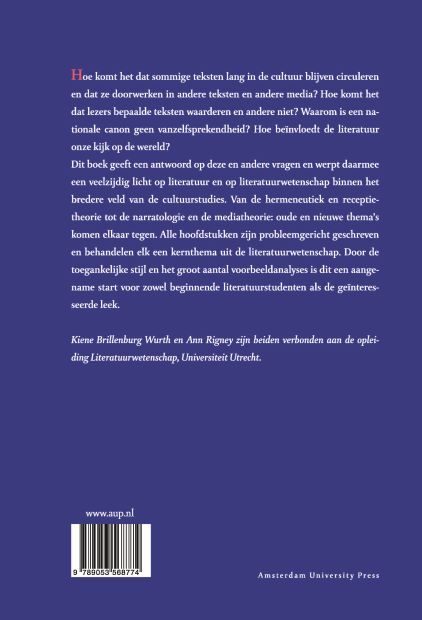 Het leven van teksten achterkant