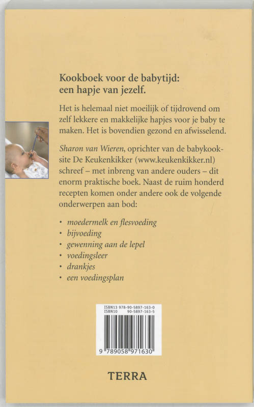 Baby Kookboek achterkant